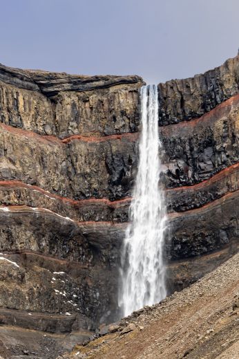 Hengifoss waterfall